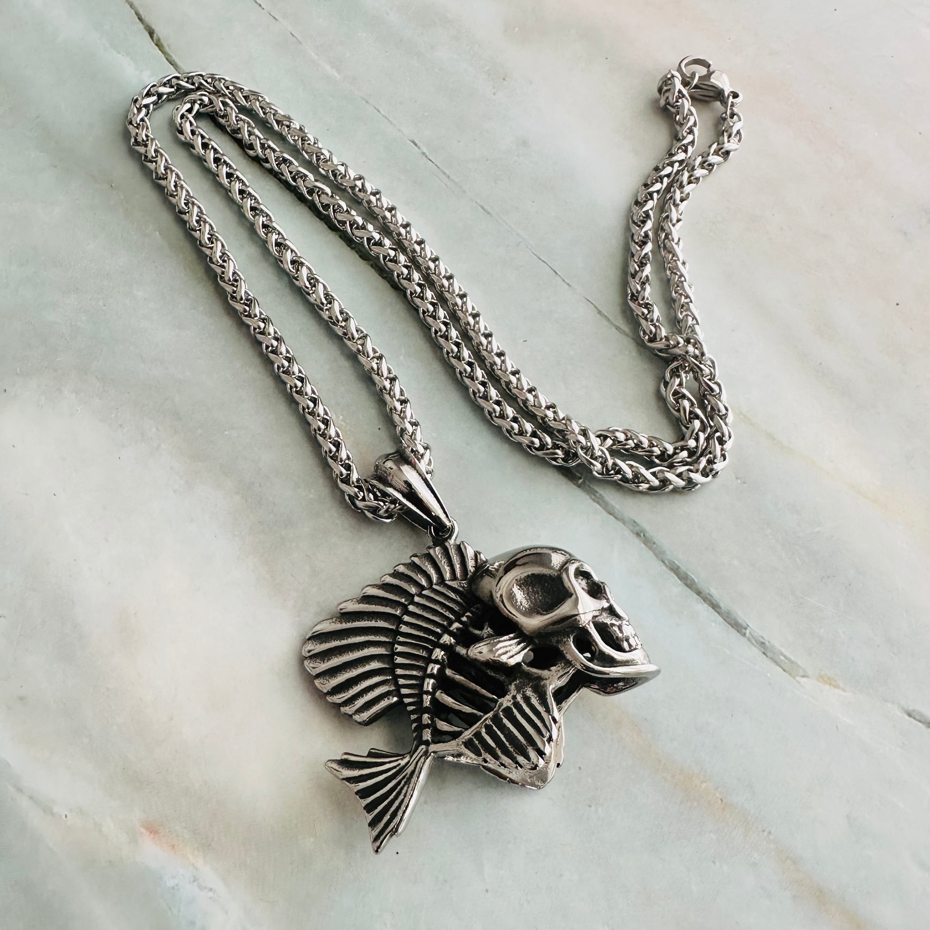 Skull Fish Necklace